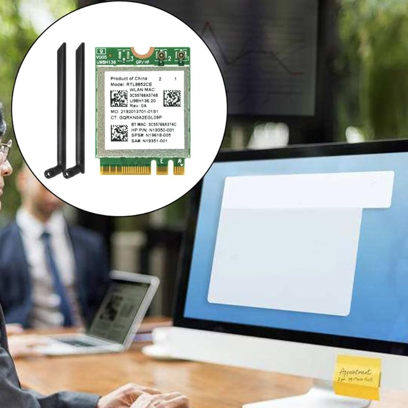 WiFi6E Networking Card RTL8852CE 5.2 Wirelessly Adapter 2.4G/5Ghz/6Ghz Wifi Receiver