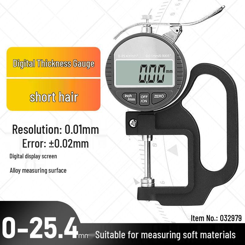Высокоточный цифровой толщиномер-штангенциркуль с микрометрическим дисплеем