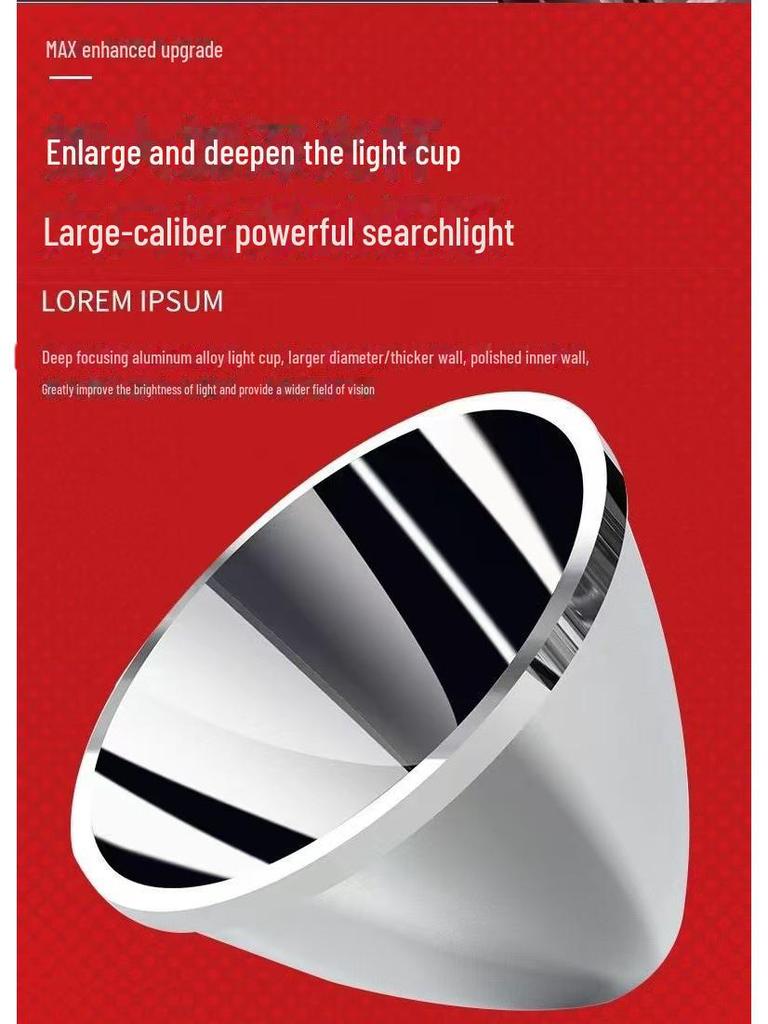 High-Power Long-Range Portable Searchlight - Super Bright, Multi-Function Outdoor Patrol Lamp