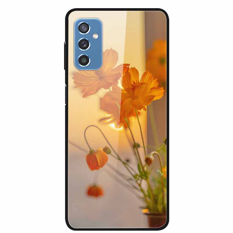 Для Samsung M52 5G Чехлы M23 5G M51 M02s Закаленное Стекло Жесткая Задняя Крышка Для Samsung Galaxy M23 5G Чехол для Телефона Fundas Capa M 52 5G