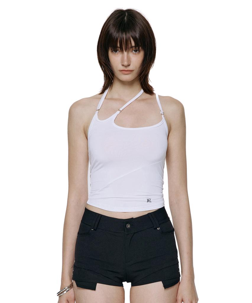 ROCKCAKE Slash Strap Sleeveless - White