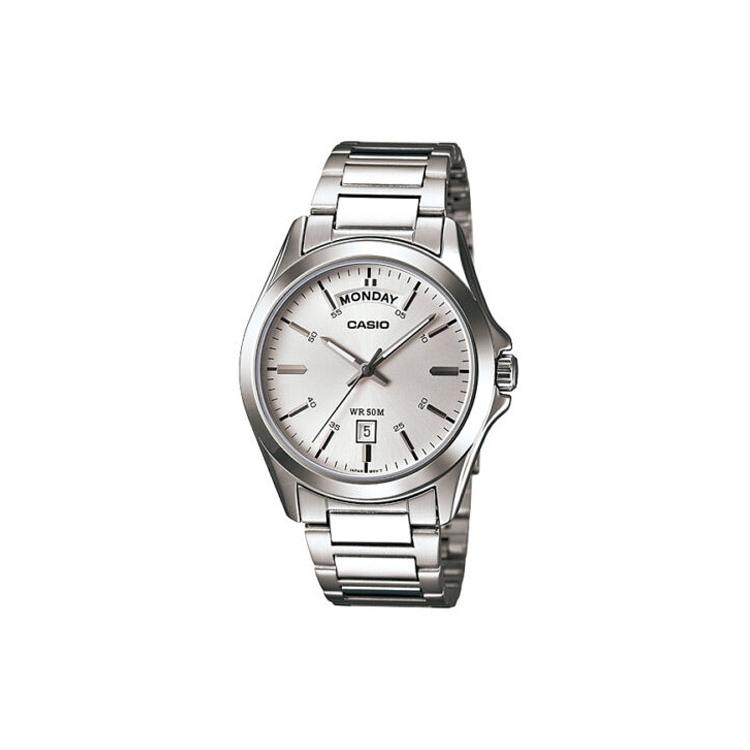 Casio Мужские часы Стандартной серии Серебристые MTP-1370D-7A1 MTP-1370D-7A1