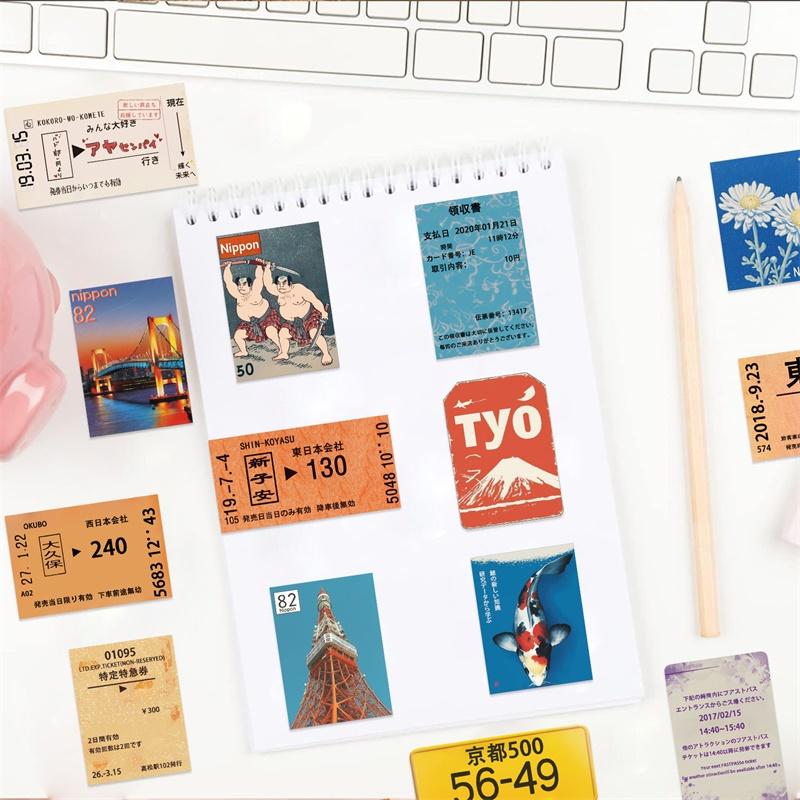 10/30/50PCS Cartoon Japan Spots PVC Sticky Sticker Aesthetic DIY Decoration Scrapbooking School Supplies