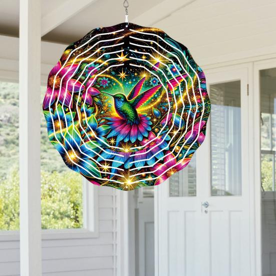 Dragonfly Wind Spinner Bird Kinetic Spinner Hanging Animated Wind Spinner