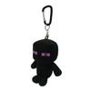 K Company Minecraft Enderman Mascot with H8 X W4 X Carabiner, MCT-KM-EM, D5.4cm