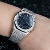 Casio Унисекс Жидкокристаллический, Аналогово-цифровой Двойной дисплей Серия Черные часы GA-2100-1A1(Watch8--)