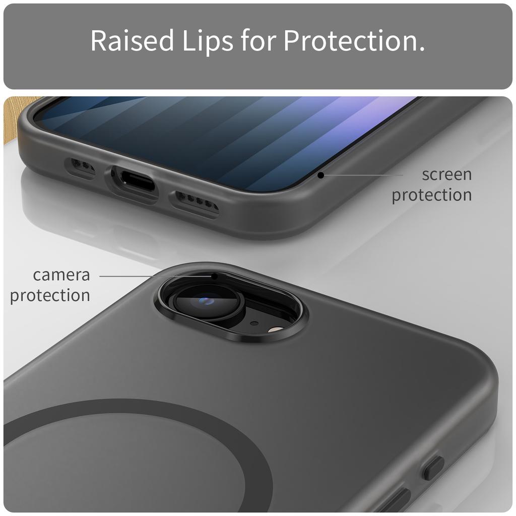Роскошный полупрозрачный чехол Magsafe Matte для iPhone 16 15 14 13 13 12 Pro Max 11 16E Мягкий силиконовый магнитный противоударный чехол