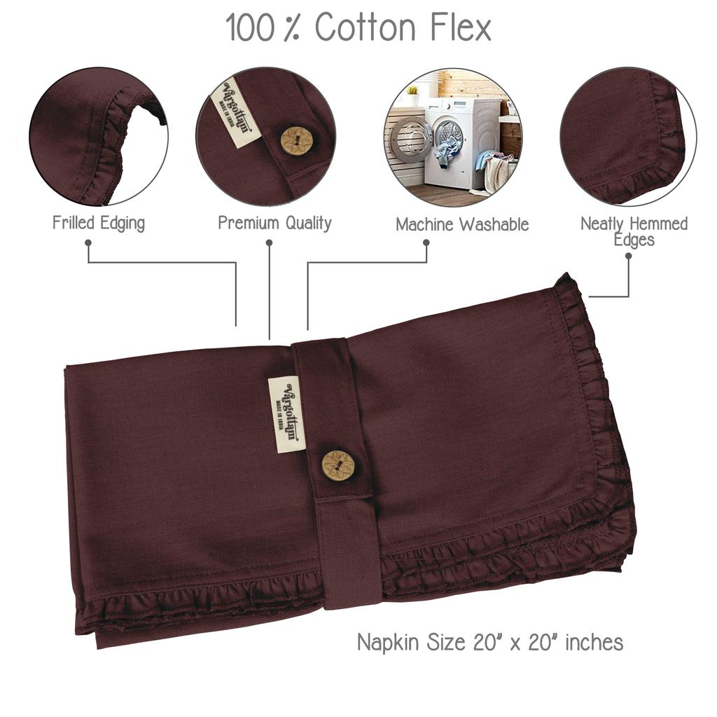 Vargottam Черный домашний декор вечеринки обеденный стол льняные многоразовые салфетки набор-упаковка из