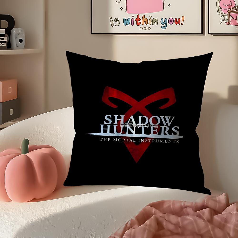 Movie SShadowhuntersS Cushion Cover Pillowcase Short Plush Invisible zipper Room Sofa Cushion Cover