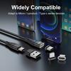 60 Вт Магнитный Кабель Быстрая Зарядка USB C на TypeC Micro Магнитный Дата-Кабель для Samsung Магнитный Зарядный Провод USB A Адаптер