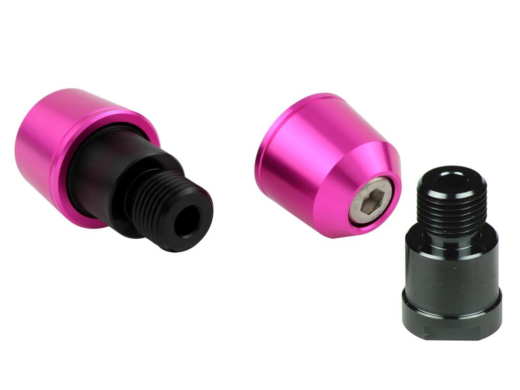POSH FAITH Motorcycle Supplies Handlebar End Solid Bar End Yamaha Genuine Handle M16 Type MT-09 | MT-07 Pink 031089-32-10