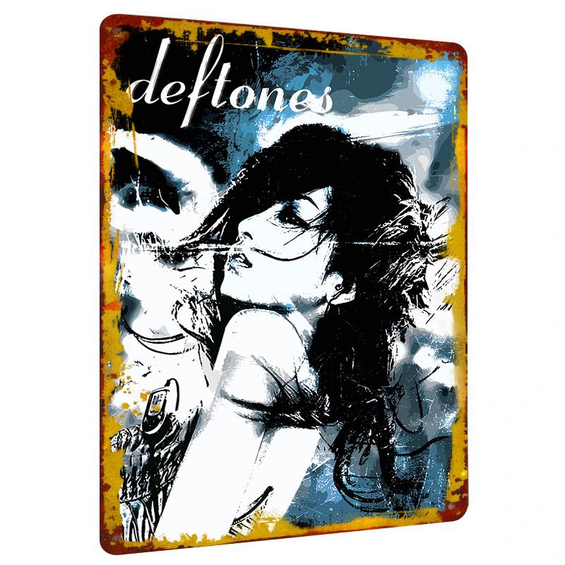 Deftones Band Art Print Custom Metal Wall Decor Music Poster for Home Bar Decoration