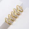 For Women Fashion Inlaid Zircon Adjustable Finger Rings Jewelry Gifts Wholesale