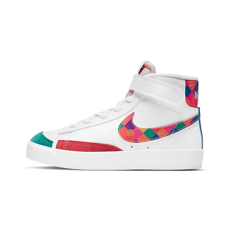Nike Blazer 77 'CNY Mid top Kids' Skateboarding Shoes White Red Green Kids' DD8490-163