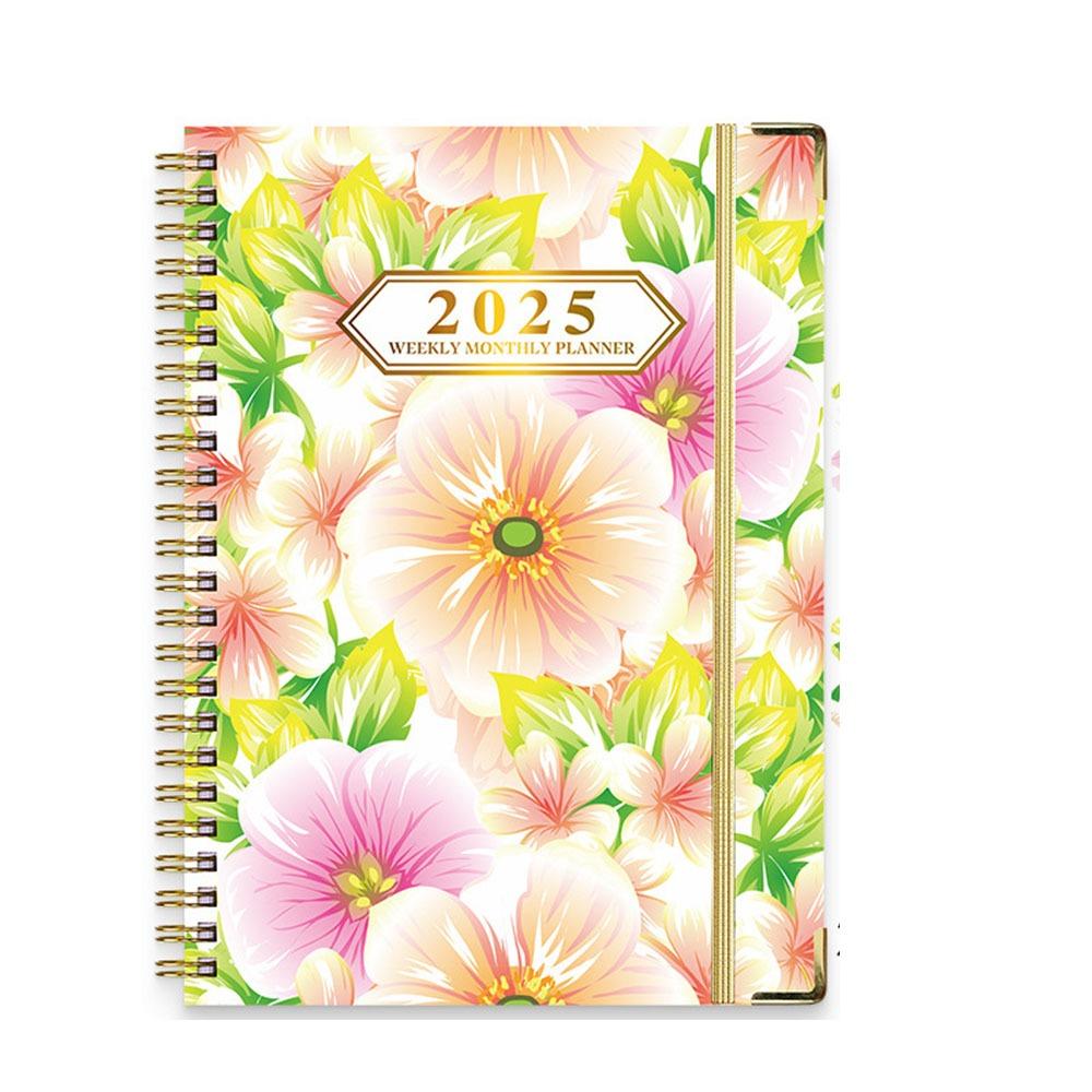 Time Organizer 2025 Agenda Planner Notebook Loose-leaf  Coil Diary Notebook  School