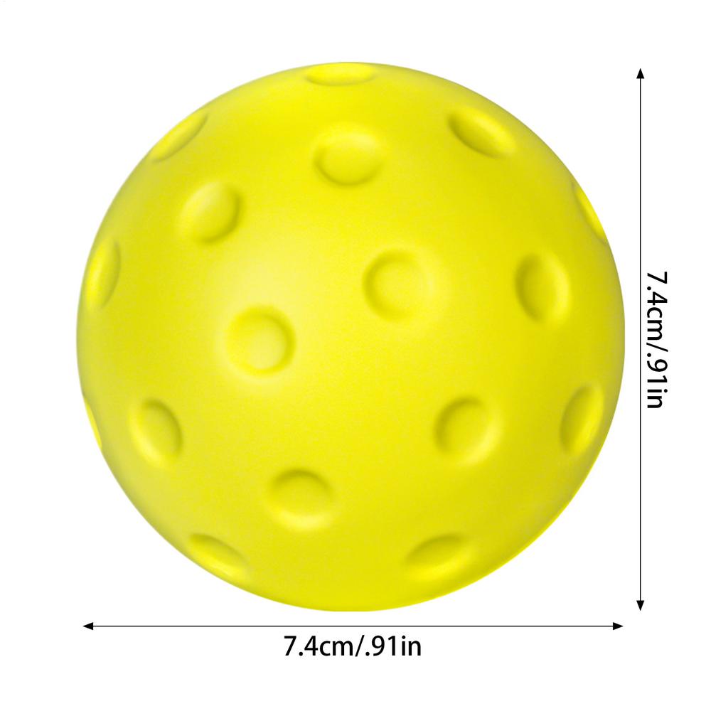 Quiet Foam Pickleballs for Indoor Outdoor Practice Pickleball Balls with Exact Real Ball Bounce Silent Pickleball Practice Ball