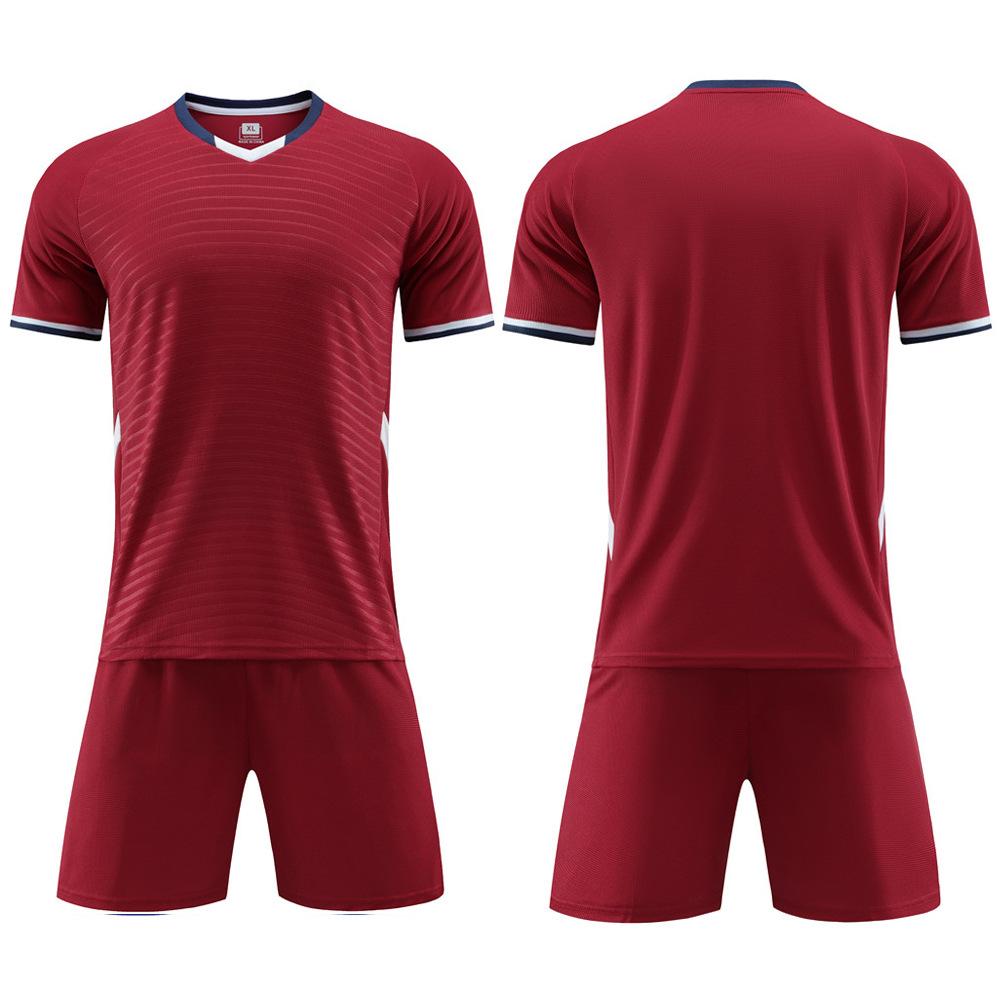 Wholesale children's football jersey sets, primary school football training jerseys, boys and girls competition printed jerseys