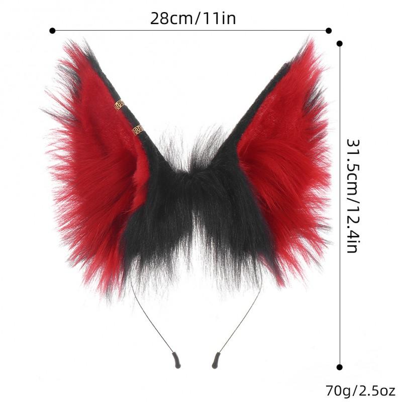 Plush Fox Ears Headband Handmade Animal Lolita Style Cosplay Comic Con