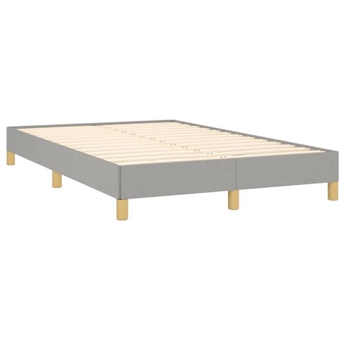 Maison Exclusive - Sommier à lattes de lit et matelas gris clair 120x190 cm tissu