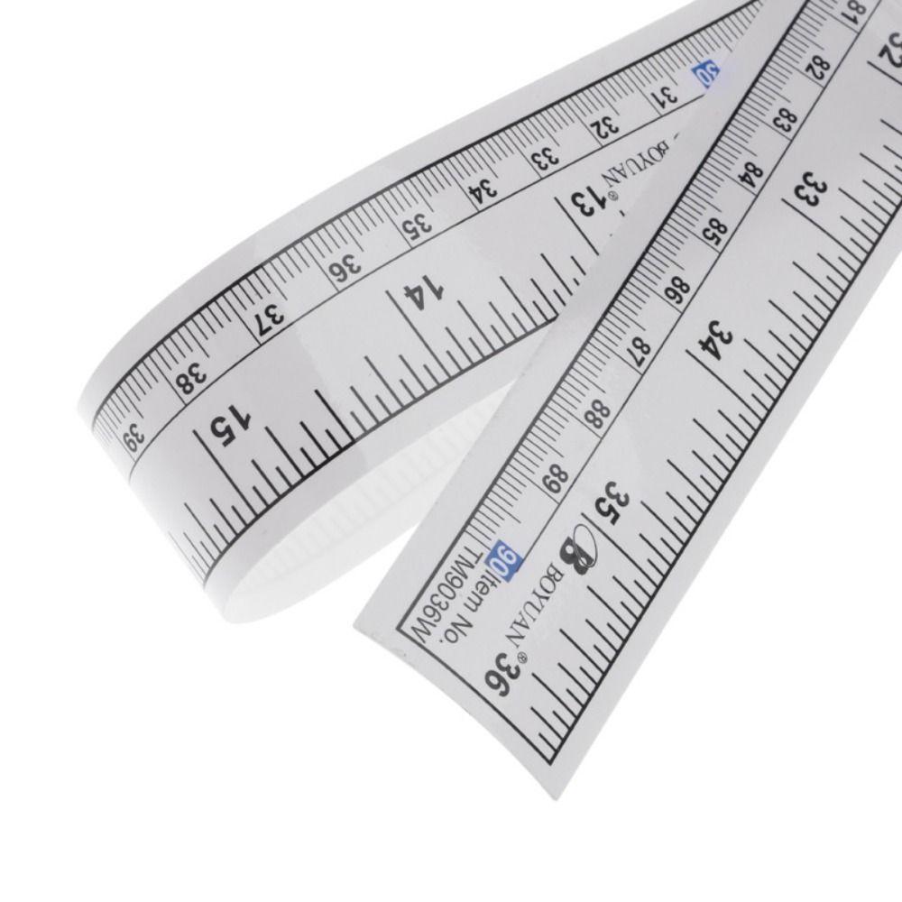 20 Pcs Lightweight Sewing Machine Sticker 90cm Vinyl Ruler Durable Measure Tape Workbench