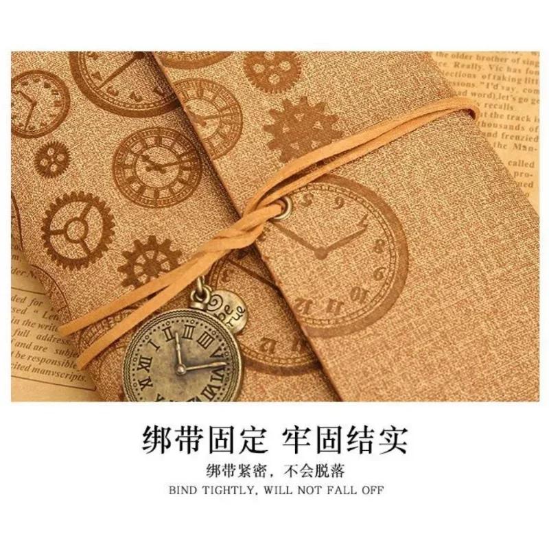 Vintage A6 Retro PU Leather Notebook Diary Notepad Planner Business Executive Writing Pads for Office School Stationery Supplies