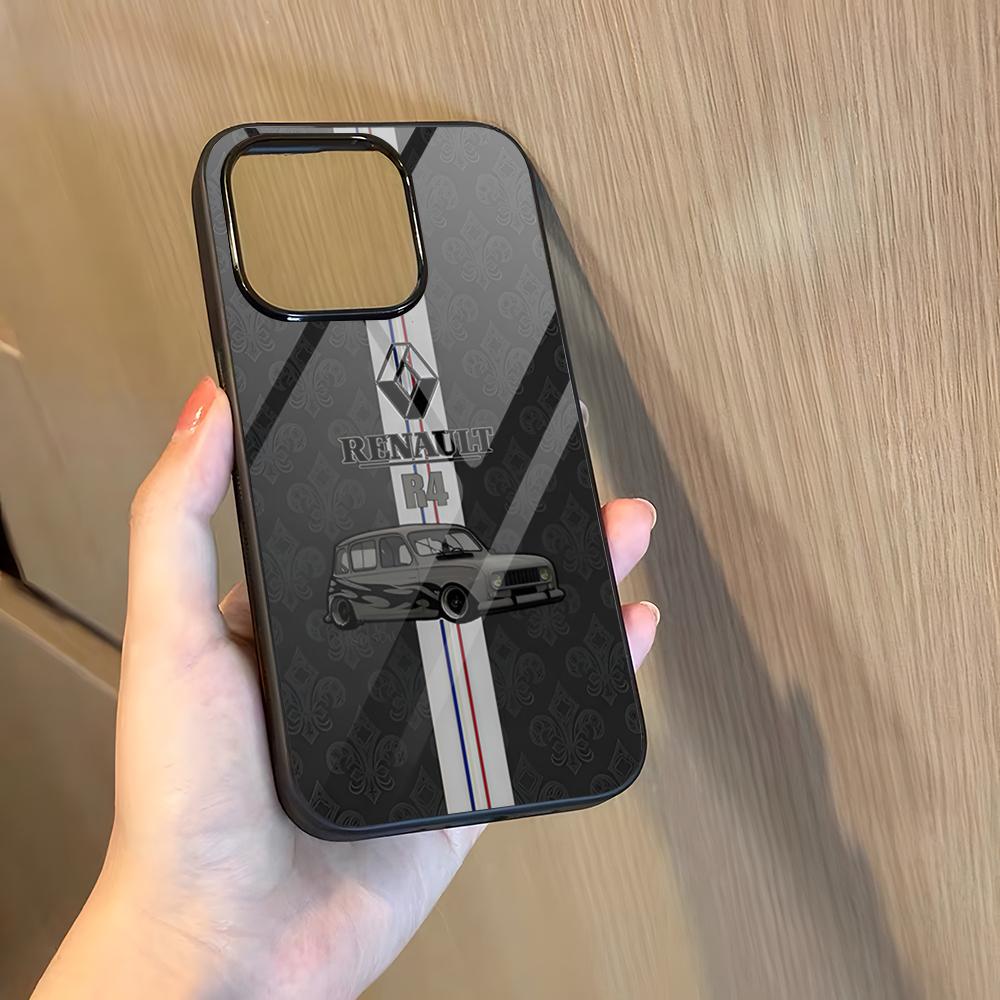 Чехол для телефона R-Renaults Logo Французский Автомобиль Для 17 Pro Max Iphone 16 Plus 15 Pro Max 14 12 11 13 Mini X Xs XR PC+TPU