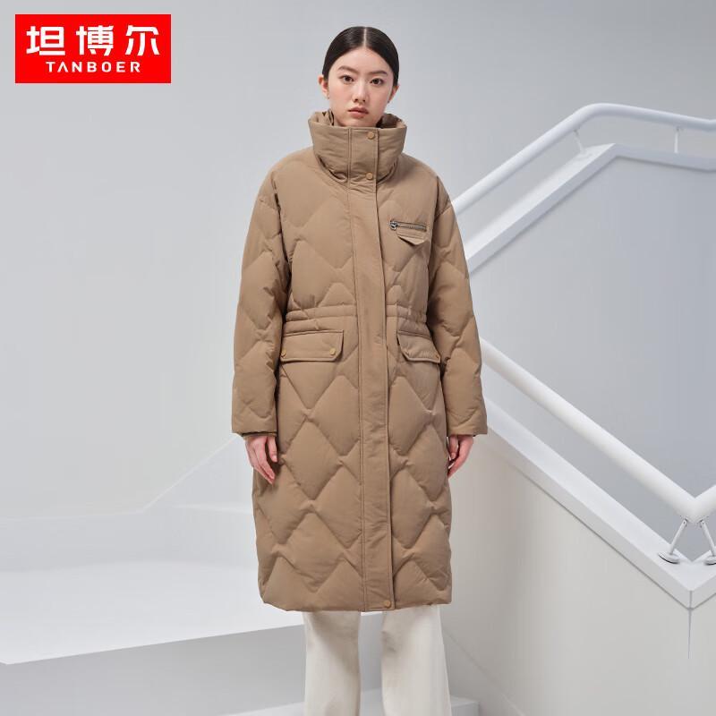 Женский стеганый пуховик Tanbor с длинным воротником-стойкой TD336836