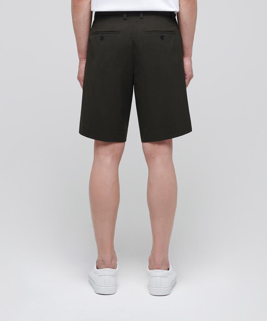 MUSINSA STANDARD Lightweight Hidden Banding Half Slacks [Khaki]