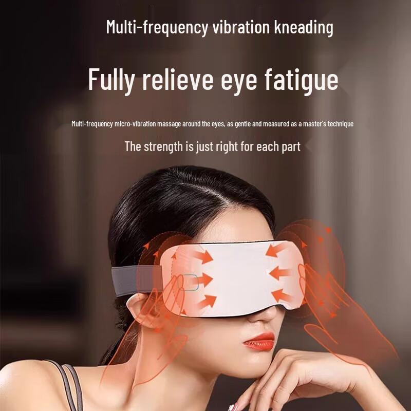 Aux Foldable Eye Massager with Heat and Vibration