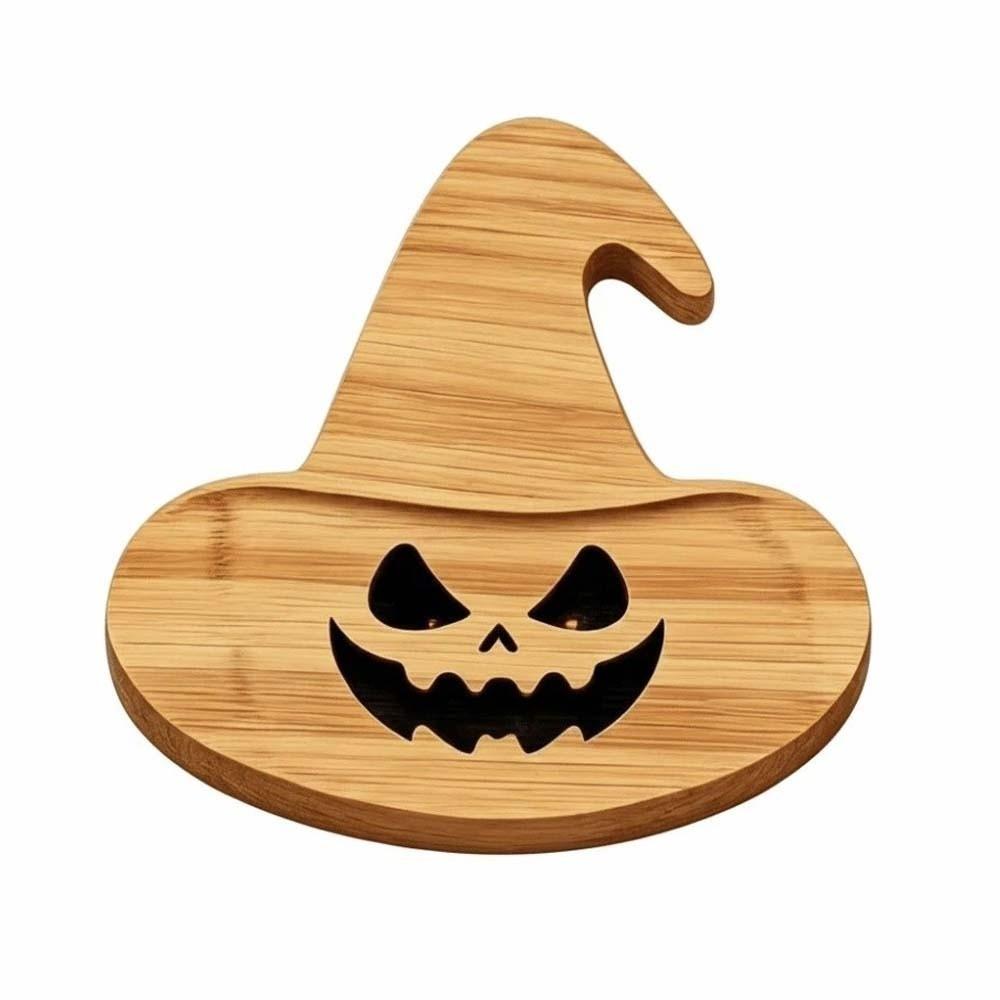 1pair Natural Color Pumpkin Cutting Board Pumpkin Shaped Halloween Charcuterie Board Cheese Lovers