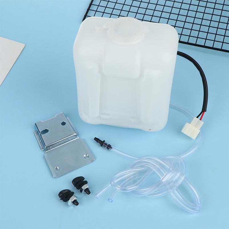 Car Windshield Washer Reservoir Tank Universal 2Pin with 12V Pump Hose Jet for Superior Glass Spray Cleaning Ease
