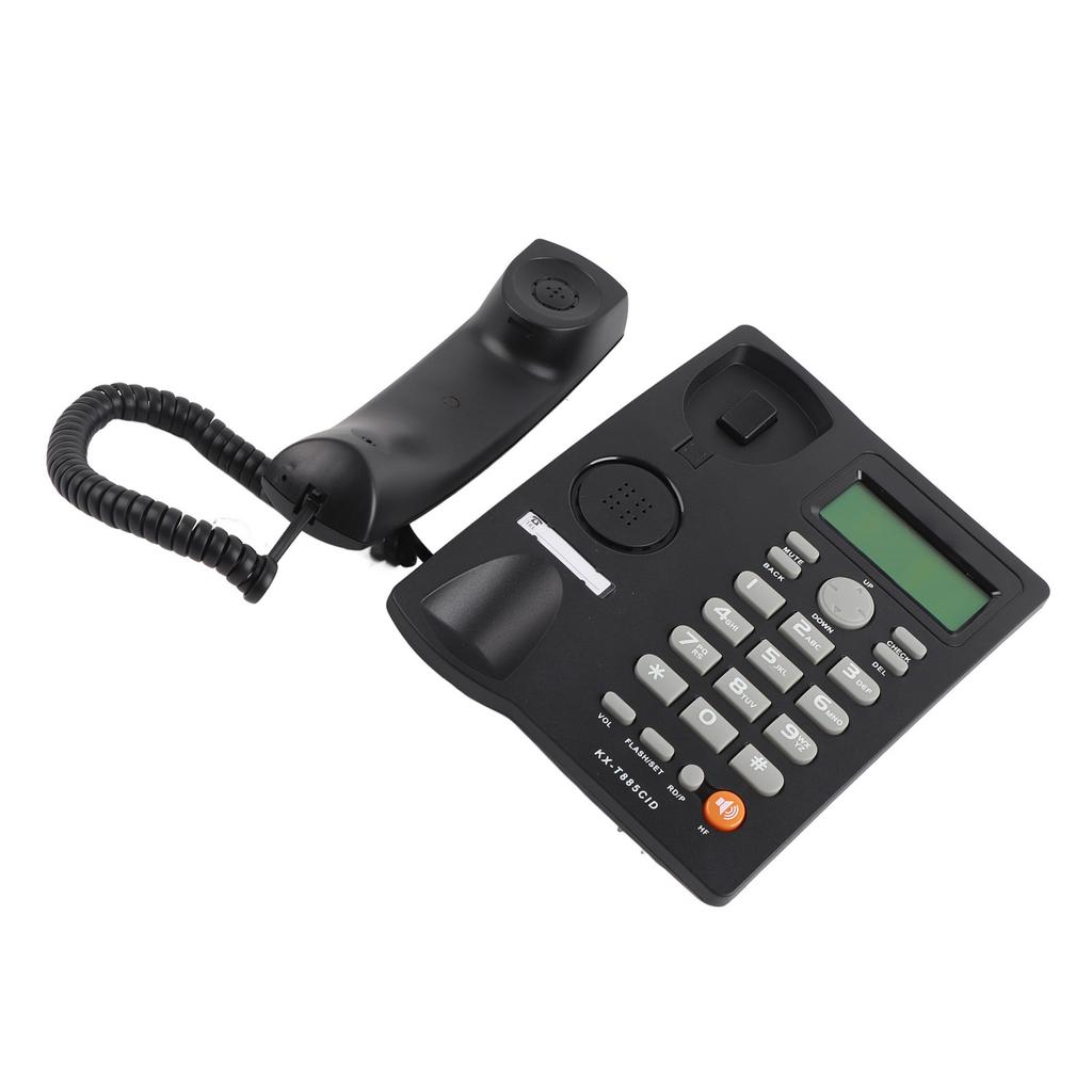 Caller ID Telephone Hands Free Calling Home Office Hotel Landline Phone English (Black)