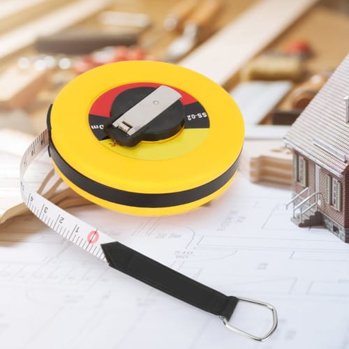 Hyuduo 4 Types of Fiberglass Tape Measure, Site Measure, Surveying Ruler, Soft Ruler (30M)