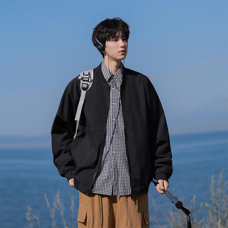 Мужская японская ретро повседневная свободная бейсбольная куртка VUUG