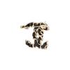 Chanel Металлическая брошь Double C золотой/черный #стиль для пары