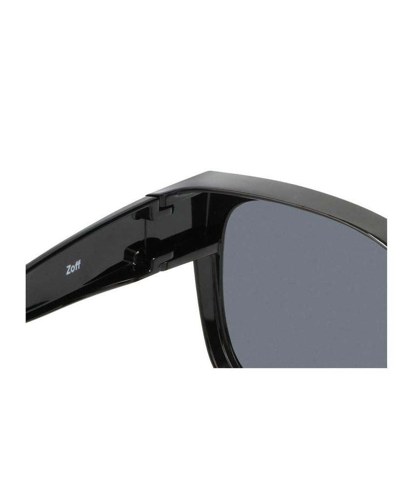 Солнцезащитные очки типа «Веллингтон» поляризационные Накладные очки, которые можно надевать поверх очков Поляризованные линзы для защиты от пыльцы [Zoff] (с функцией) (черный)