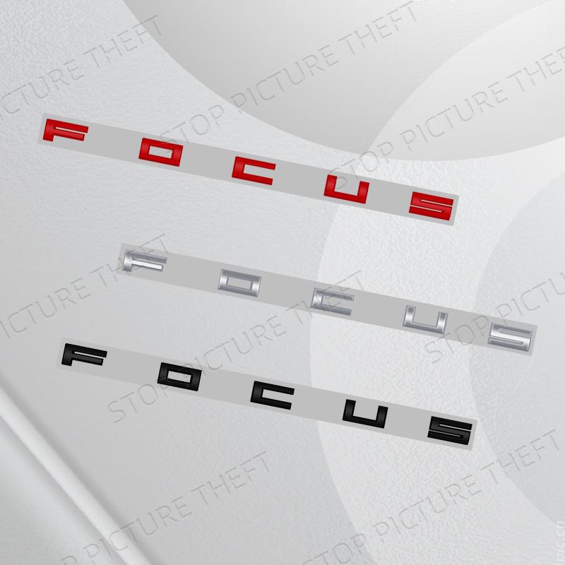 Metal Alloy For Ford Focus Letter Logo Car Trunk Fender Sticker Decoration Emblem Badge Accessories