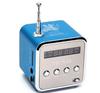 Portable Mini Speaker with Radio, Screen, MP3 Player, and Card Slot.