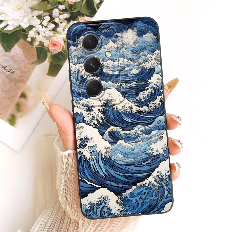For Samsung Galaxy A24 4G Case SM-A245F Popular Flower Soft Protection Cover For Samsung A14 A34 A54 5G A546B A346B A146B Bumper