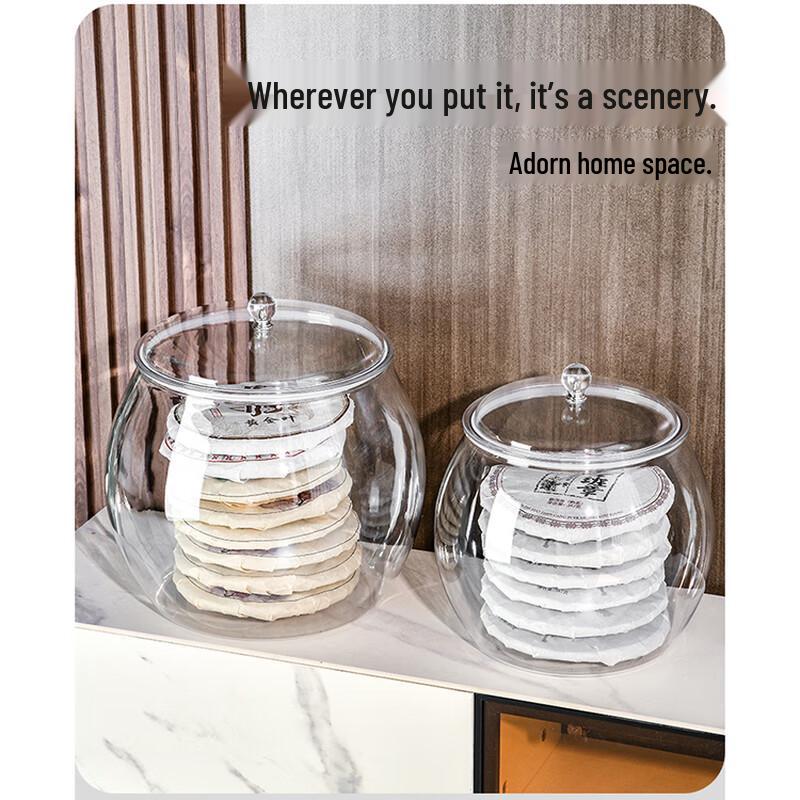Transparent Plastic Airtight Storage Canister