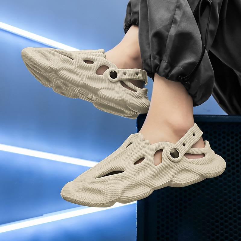 Модные мужские тапочки, повседневные сандалии на платформе, легкие тапочки с мягкой подошвой EVA, летние пляжные шлепанцы, женские шлепанцы унисекс