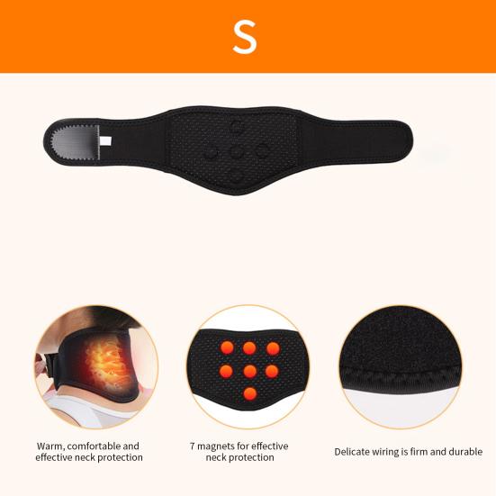 Самонагревающийся шейный протектор, магнитотерапевтический шейный бандаж, регулируемый болеутоляющий поддерживающий грелка для шеи, артрита, мигрени, головных болей, плеч и спины