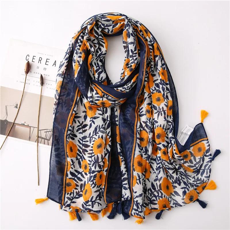 180*85cm Large Silk Satin Scarf Hijab Women Print Spring New Shawl Wrap Female Hand Foulard Pashmina Travel Echarpe NEW