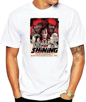 Мужская футболка The Shining Archives Хлопковая футболка Дизайн с короткими рукавами Хлопковая модная футболка Белая