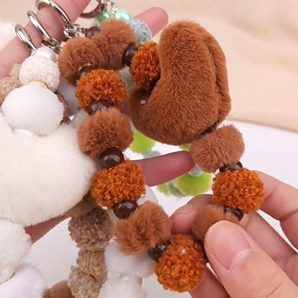 Цветной шнурок для мобильного телефона, мягкий браслет с бисером в форме сердца, подвесные украшения