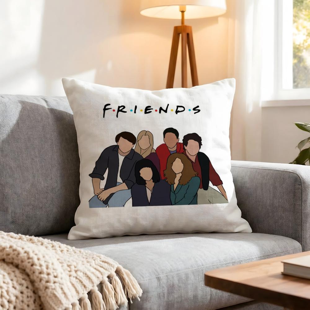 Show Friends Cushion Cover 1Pcs Decorative Covers Soft Cushion Case For Sofa Couch Decor 40X40 45X45 Pillowcases
