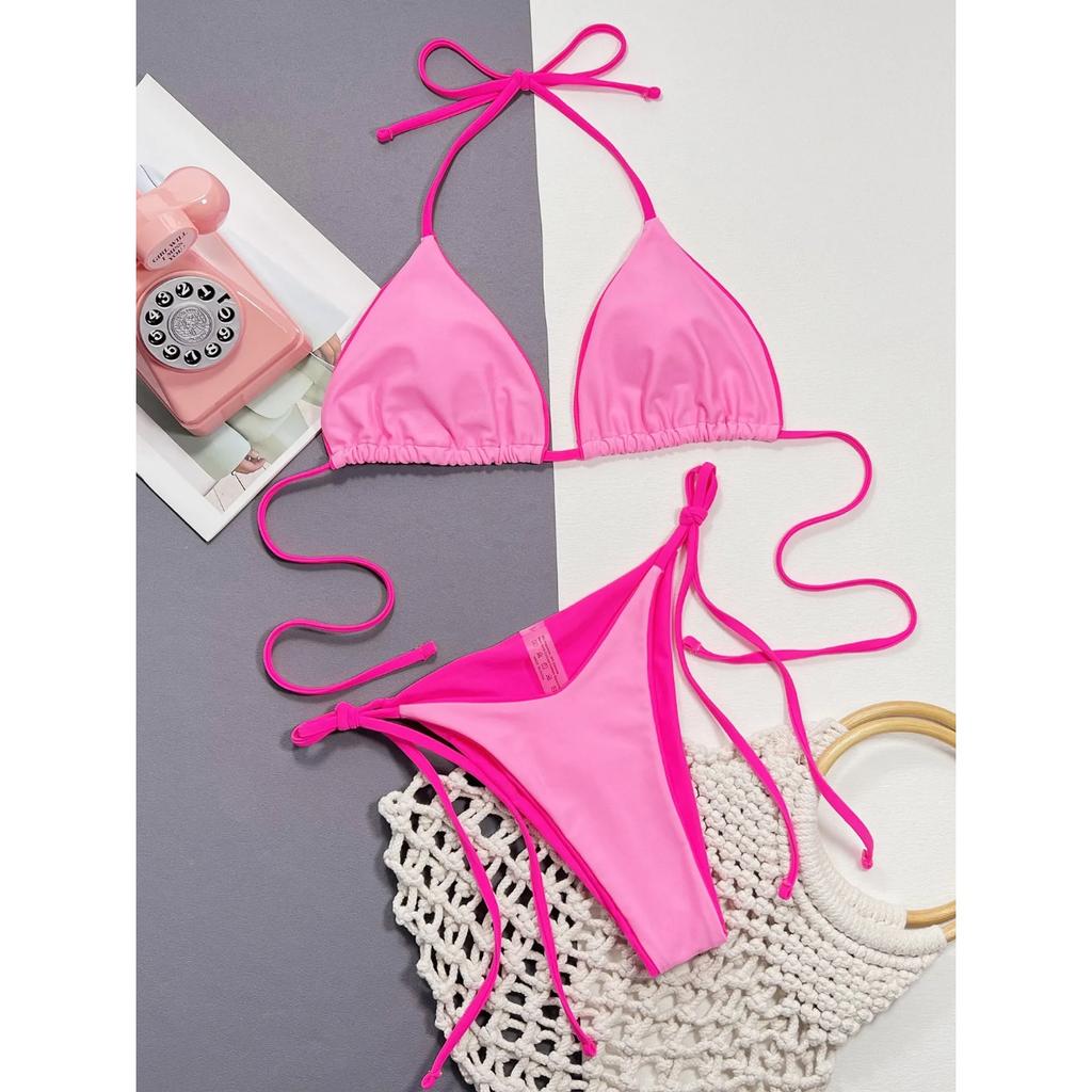 Сексуальное леопардовое микро бикини 2024, женский купальник, женский купальник, стринги, комплект бикини, бразильский Холтер, пляжная одежда, купальный костюм