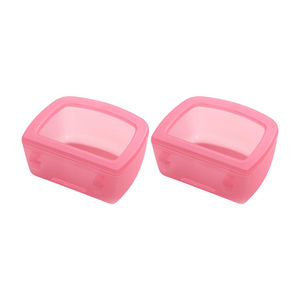 Непроливающаяся подвесная миска для воды для домашних животных для маленьких собак, надежная конструкция с крючком, пластиковая поилка, легко чистится, поилка для клетки, 2 шт.