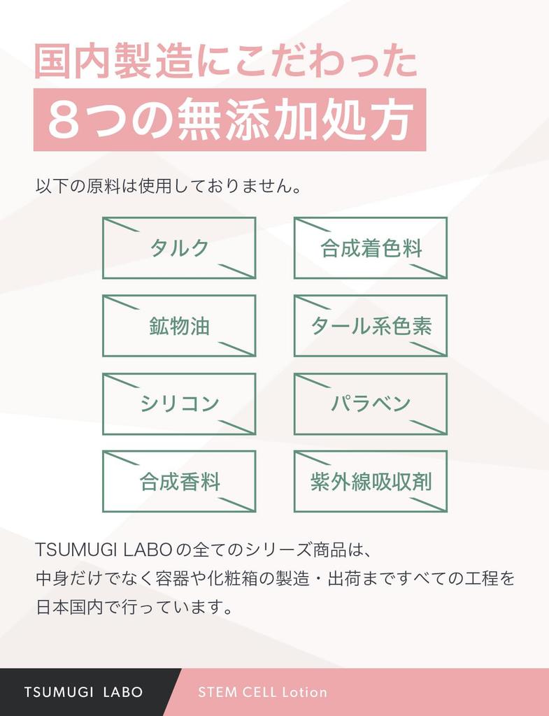 Tsumugi Lab Лосьон со стволовыми клетками человека 120 мл T Lab 01 Лосьон Увлажняющий Чувствительная кожа Колебания Стволовые клетки человека TSUMUGI LABO Без добавок
