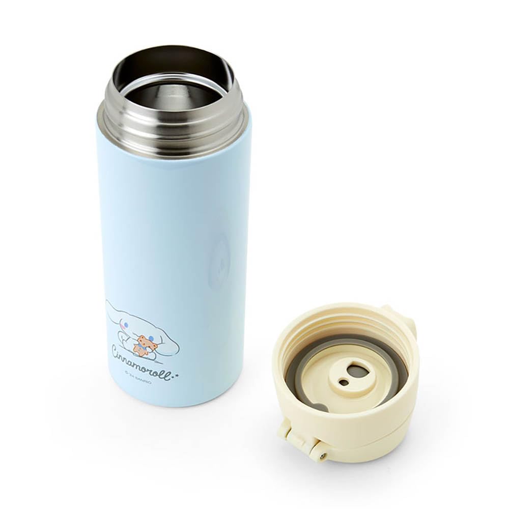 Sanrio Stainless Steel 389170 One-Touch Bottle, Cinnamoroll, 370ml,